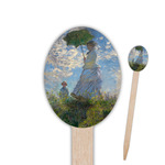 Promenade Woman by Claude Monet Oval Wooden Food Picks