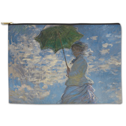 Promenade Woman by Claude Monet Zipper Pouch - Large - 12.5"x8.5"