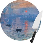 Impression Sunrise Round Glass Cutting Board - Small