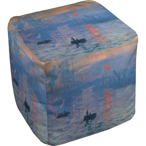 Custom Impression Sunrise Cube Pouf Ottoman - 13"