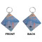 Impression Sunrise Diamond Keychain (Front + Back)