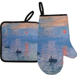 Impression Sunrise by Claude Monet Right Oven Mitt & Pot Holder Set