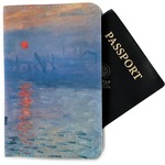 Impression Sunrise by Claude Monet Passport Holder - Fabric