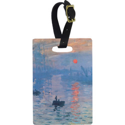 Impression Sunrise by Claude Monet Plastic Luggage Tag - Rectangular