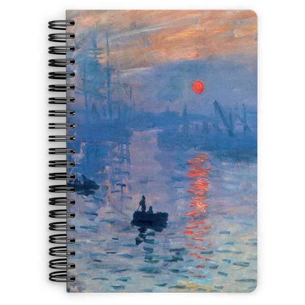 Custom Impression Sunrise by Claude Monet Spiral Notebook - 7x10