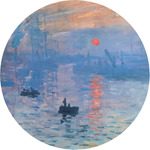 Impression Sunrise by Claude Monet Multipurpose Round Labels - 1"