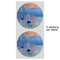 Impression Sunrise by Claude Monet 5" Multipurpose Round Label - Sheet