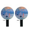 Impression Sunrise by Claude Monet Black Plastic 7" Stir Stick - Double Sided - Round - Front & Back