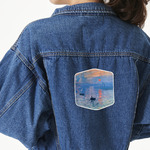 Impression Sunrise by Claude Monet Twill Iron On Patch - Custom Shape - X-Large