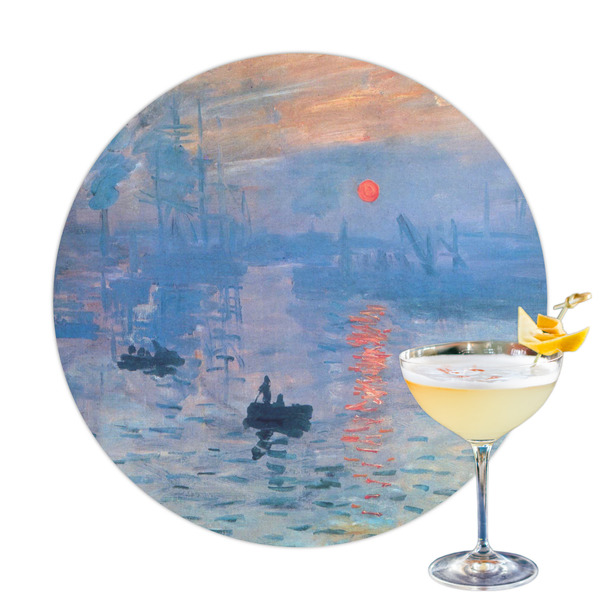 Custom Impression Sunrise by Claude Monet Printed Drink Topper