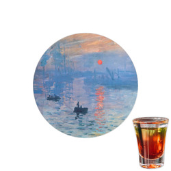 Impression Sunrise by Claude Monet Printed Drink Topper - 1.5"