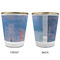 Impression Sunrise by Claude Monet Glass Shot Glass - with gold rim - APPROVAL