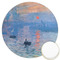 Impression Sunrise by Claude Monet Icing Circle - Large - Front