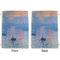 Impression Sunrise by Claude Monet Large Laundry Bag - Front & Back View