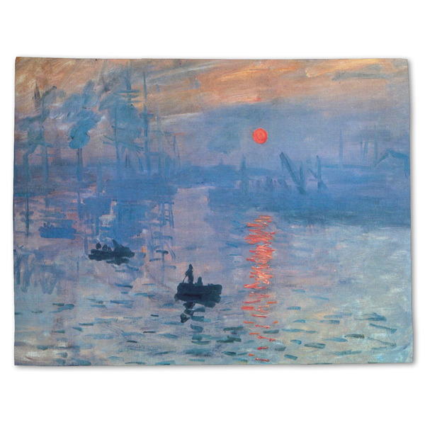 Custom Impression Sunrise by Claude Monet Single-Sided Linen Placemat - Single