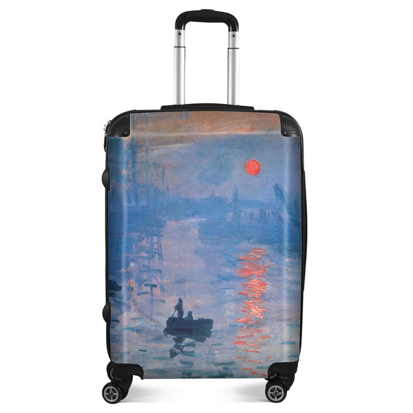 Custom Impression Sunrise by Claude Monet Suitcase - 24" Medium - Checked