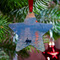 Impression Sunrise by Claude Monet Metal Star Ornament - Lifestyle