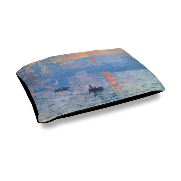 Custom Impression Sunrise by Claude Monet Outdoor Dog Bed - Medium