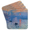 Impression Sunrise by Claude Monet Paper Coasters - Front/Main