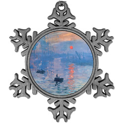 Impression Sunrise by Claude Monet Vintage Snowflake Ornament