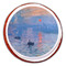 Impression Sunrise by Claude Monet Printed Icing Circle - Large - On Cookie