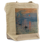 Impression Sunrise by Claude Monet Reusable Cotton Grocery Bag - Single