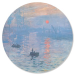 Impression Sunrise by Claude Monet Round Rubber Backed Coaster