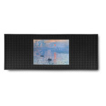 Impression Sunrise by Claude Monet Rubber Bar Mat