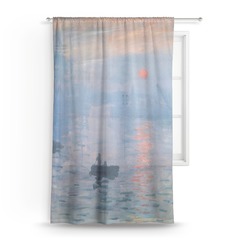 Impression Sunrise by Claude Monet Sheer Curtain