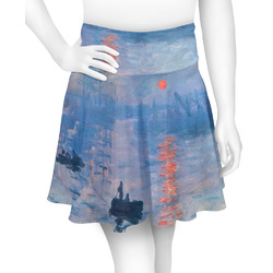 Impression Sunrise by Claude Monet Skater Skirt - Small