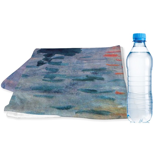 Custom Impression Sunrise by Claude Monet Sports & Fitness Towel