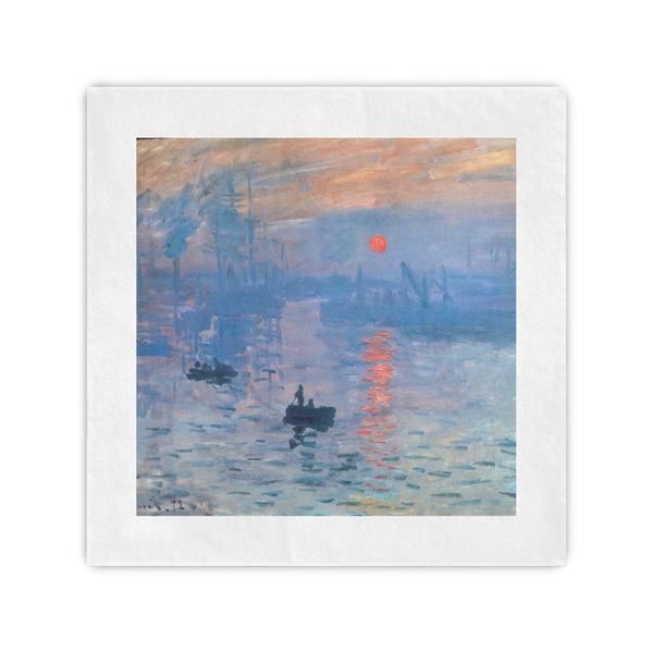 Custom Impression Sunrise by Claude Monet Standard Cocktail Napkins