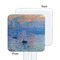 Impression Sunrise by Claude Monet White Plastic Stir Stick - Single Sided - Square - Approval