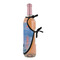 Impression Sunrise by Claude Monet Wine Bottle Apron - DETAIL WITH CLIP ON NECK