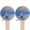 Impression Sunrise by Claude Monet Wooden 4" Food Pick - Round - Double Sided - Front & Back