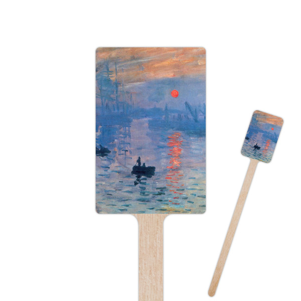 Custom Impression Sunrise by Claude Monet 6.25" Rectangle Wooden Stir Sticks - Single Sided