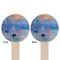 Impression Sunrise by Claude Monet Wooden 6" Food Pick - Round - Double Sided - Front & Back