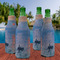 Impression Sunrise by Claude Monet Zipper Bottle Cooler - Set of 4 - LIFESTYLE