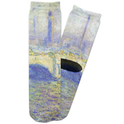 Waterloo Bridge by Claude Monet Adult Crew Socks