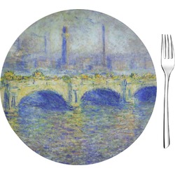 Waterloo Bridge by Claude Monet Glass Appetizer / Dessert Plate 8"