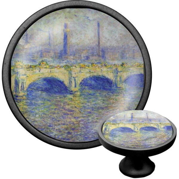 Custom Waterloo Bridge by Claude Monet Cabinet Knob (Black)