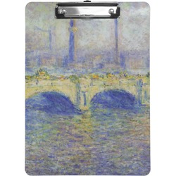 Waterloo Bridge by Claude Monet Clipboard (Letter Size)