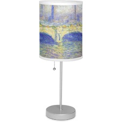 Waterloo Bridge by Claude Monet 7" Drum Lamp with Shade Polyester