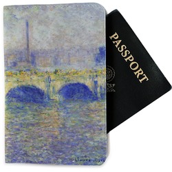 Waterloo Bridge by Claude Monet Passport Holder - Fabric