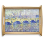 Waterloo Bridge by Claude Monet Natural Wooden Tray - Large