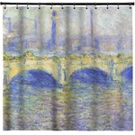 Waterloo Bridge by Claude Monet Shower Curtain