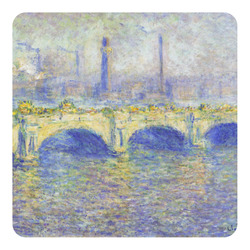 Waterloo Bridge by Claude Monet Square Decal - Small