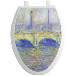Waterloo Bridge by Claude Monet Toilet Seat Decal - Elongated