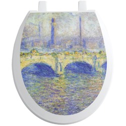 Waterloo Bridge by Claude Monet Toilet Seat Decal - Round