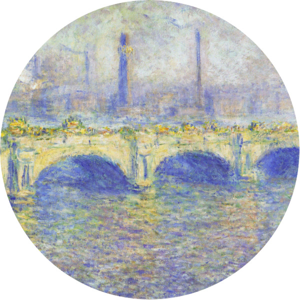 Custom Waterloo Bridge by Claude Monet Multipurpose Round Labels - 1"